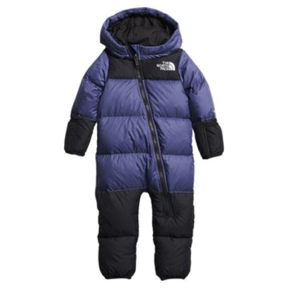 The North Face Baby Nuptse One-Piece Down 700 Fill
Coverall 6-12M Blue Black NWT